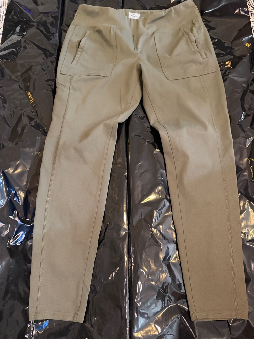 Women’s Slim Fit Utility/Yoga Pants - Olive Green L